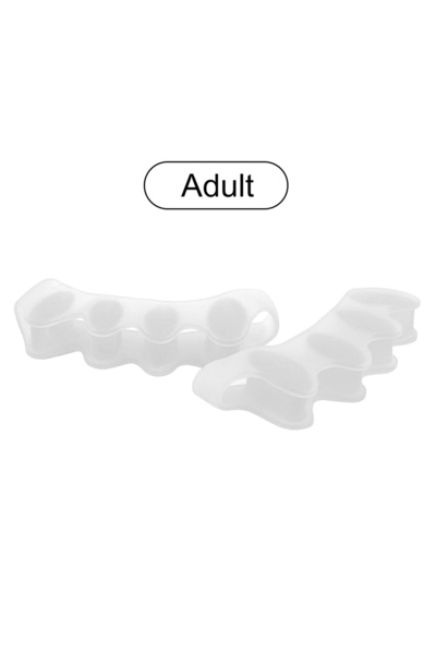 Choice9 White Adult 2pcs 2/4pcs Toe Separator Corrector Soft Reusable Hallux ...