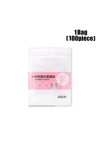 Choice6 100pcs Face Masks Disposable Masks Wrap Face Plastic Film Full Face C...