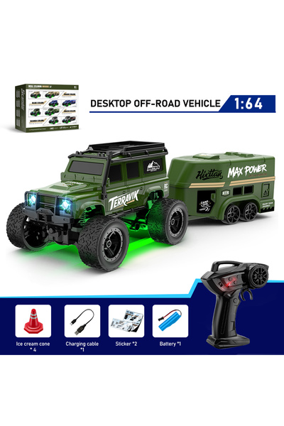 Choice E89 GN 1:64 Remote Control Off-Road Vehicle 2.4G Mini Desktop Remote C...