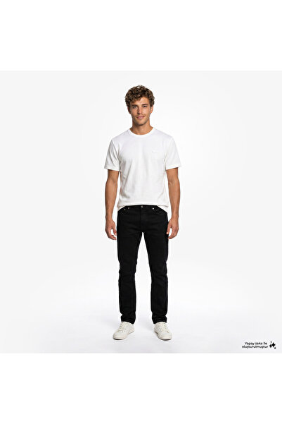 Lacoste Erkek Regular Fit Siyah Jean Pantolon