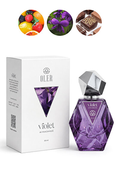 Oler AI Fragrance Violet EDP Kadın Parfüm 50ml | Raspberry | Violet | Gül | P...