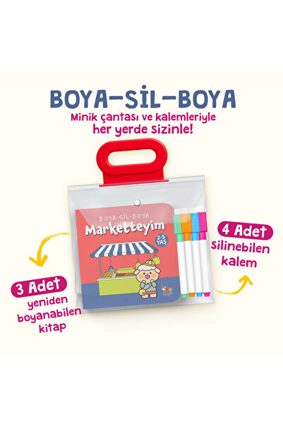 Uçan Kitap Boya Sil Boya 2 - Marketteyim - Evdeyim - Parktayım