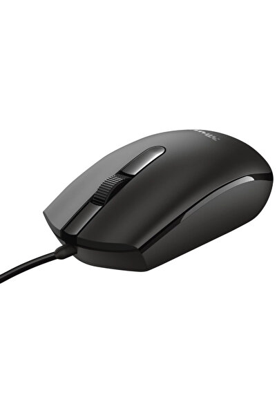 Trust Mouse Basi, 1200 DPI, cablu de 1.6 m, 3 butoane, Negru