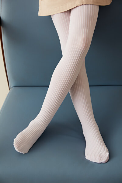 Penti Girl's White Pretty Dorisa Pantyhose