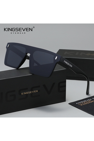 Choice6 Black Gray KINGSEVEN Sunglasses Men Women Anti-Glare Polarized UV400 ...