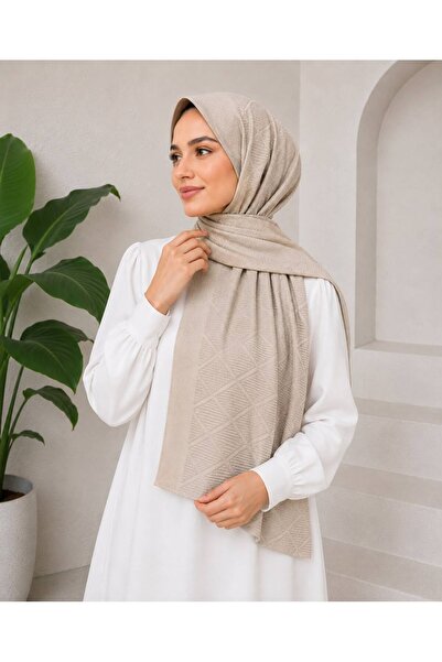 HIRA CO. Premium Jacquard Geometric Patterned Shawl