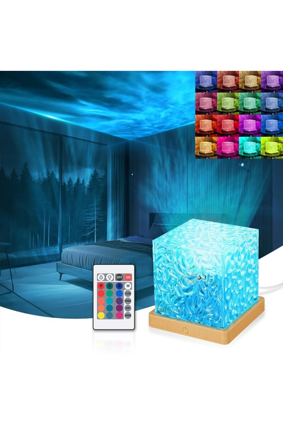 Choice 0-5W RGB WHITE RGB16 color water ripple ambient light, bedroom light a...