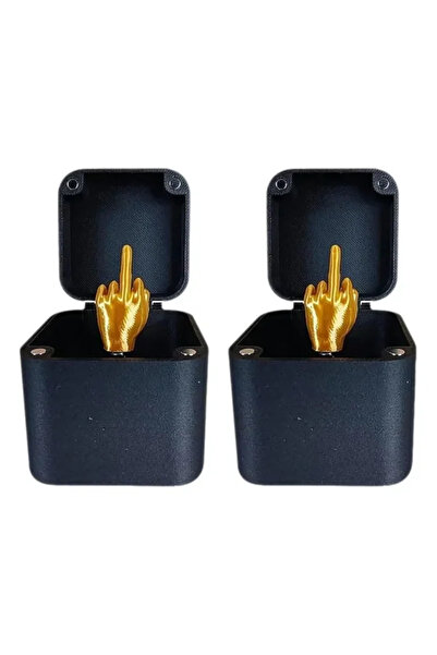 Choice 2pcs Out of the box pop-up Middle Finger Gift Box Creative Desk Home D...