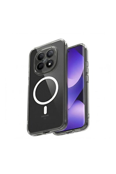Zebana Xiaomi Redmi Note 15 5G Uyumlu Kılıf Sararmaz ClearMag Kılıf (M-Safe U...