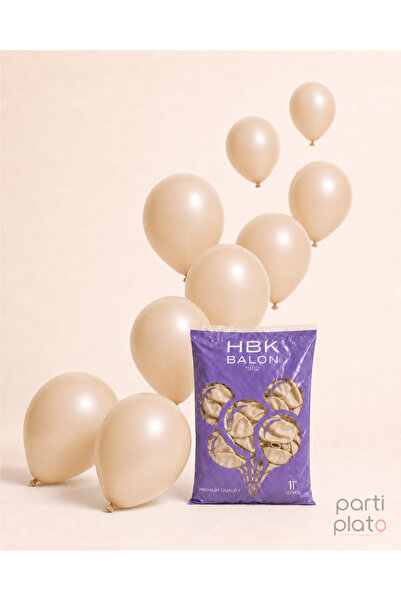 HBK Balon بالونات باستيل 11 بوصة Hbk بلون البشرة 100 قطعة