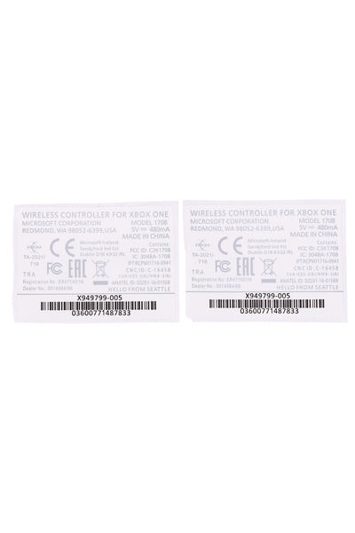 Choice KOQZM White 2pcs Black/White Gamepad Label Seals Back Sticker For Xbox...
