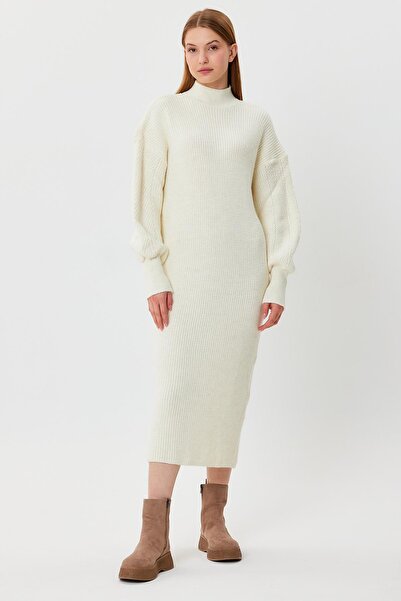 ALEXANDERGARDI ALEXANDERGARDY SLEEVES PATTERNED BALLOON SLEEVE KNITWEAR DRESS...
