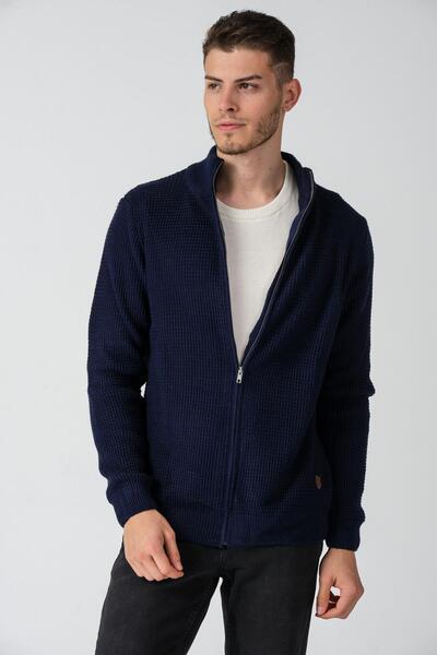 ALEXANDERGARDI Navy Blue Knitwear Cardigan