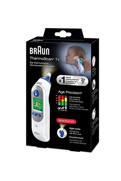Bruan Braun Thermoscan 7 Irt6525 Ear Thermometer with Age Precision Technolog...