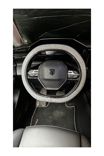 Fox Gümüş Taşlı Direksiyon Kılıfı Peugeot Direksiyonlarına Özel Tasarım