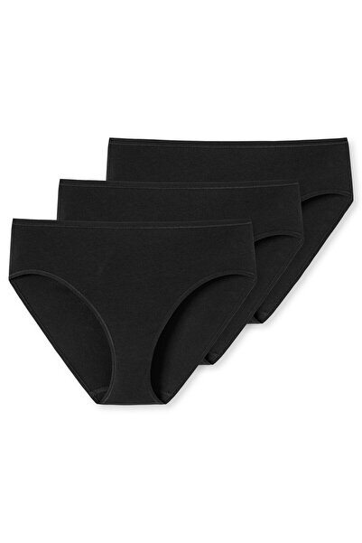 Schiesser Packung mit 3 Damen-Slips – Jazz-Hose, Basic-Baumwolle, dehnbar
