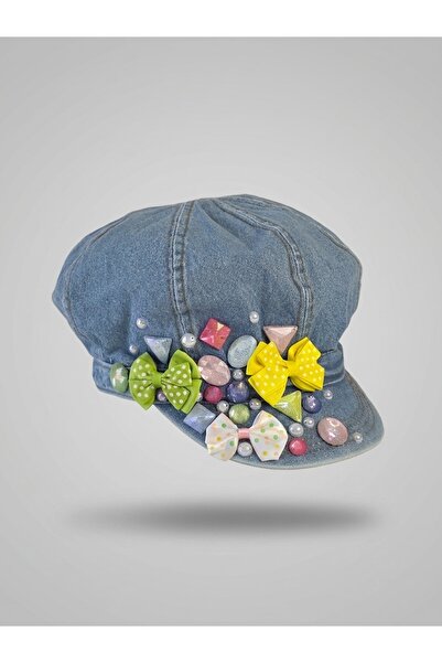 Senbeno Design Tül Kaplama Taş Ve Fiyonk Aplikeli Özgün Tasarım %100 Pamuk Je...