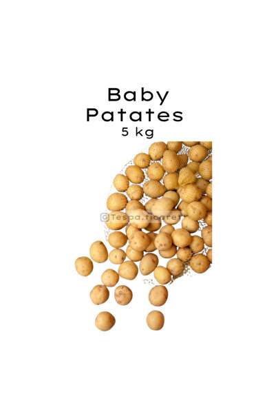 Organikiste Baby Patates 5 Kg – BÜYÜK Boy, Taptaze ve İnce Kabuklu | Tespa Ti...