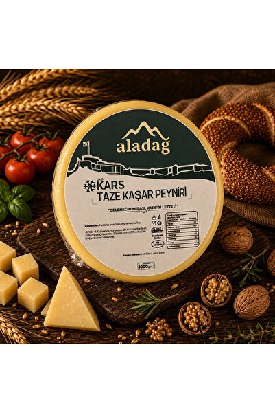 ALADAĞ Kars (Kelle) Taze Kaşar Peyniri 1KG