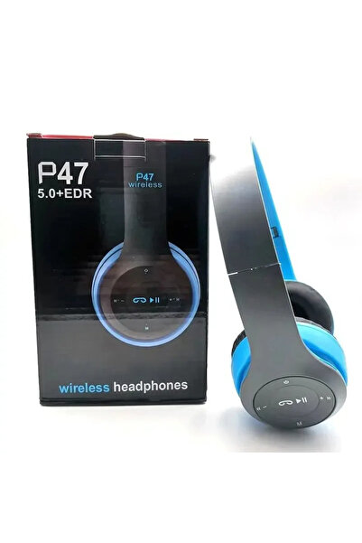 Choice Blue New P47 TWS Headset Bluetooth Headset Folding Series Wireless Spo...