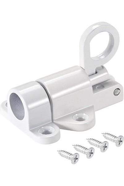Choice5 White Automatic Aluminum Alloy Spring Latch,Self-Closing Barrel Bolt,...