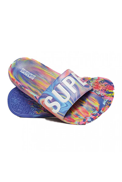SUPERDRY D2 SDRY MARBLE VEGAN POOL SLIDE WF310218A-2JQ Πολύχρωμο Μ