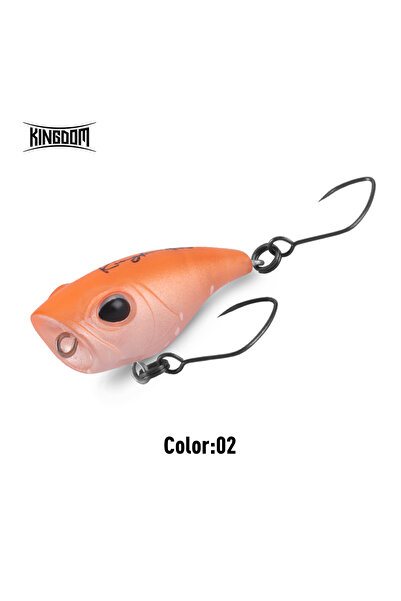 Kingdom 34mm 2.2g color 02 Mini Popper Fishing Lure 1.5g 27mm 2.2g 34mm Float...