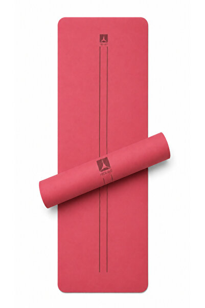 Rebuwo TPE Armonia Çift Çizgili Yoga Pilates Matı 6 mm - Bordo