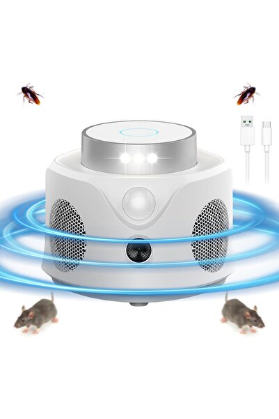 LittleDomi ®   Repelent cu ultrasunete pentru dăunători, 360 °   Protecție 12...