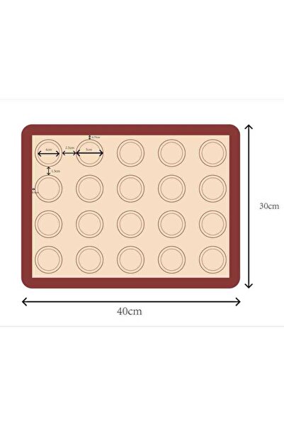 Epinox Silikon Makaron Mat & Silpat 30×40 cm SİLİPAT MAKARON CİZGİLİ