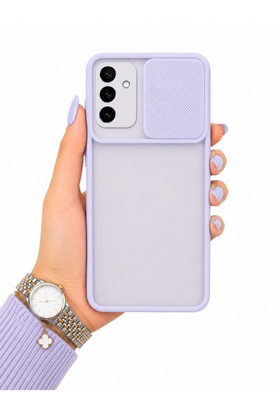 noktaks Galaxy A04S Compatible - Case with Sliding Back Cover and Frosted Len...