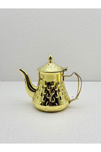 cc bin shihon براد/ ابريق شاي فاخر مرصع استيل ذهبي مقاوم للصدا 1200ML