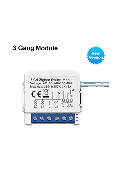 Choice1 AVATTO ZWSM16-W3 AVATTO ZigBee Tuya 1/2/3/4 Gang Mini Smart Switch DI...