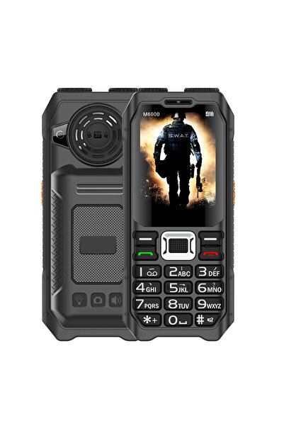 Choice black M6000 Ultra Long Standby Durable Mobile Phone GSM 2G Network 4 S...