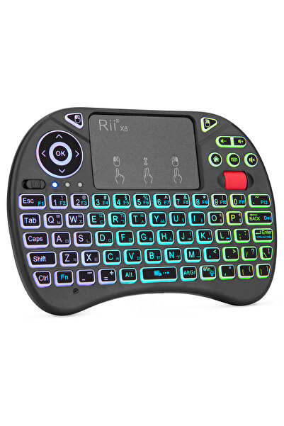 Choice Korean Keyboard Rii X8 2.4GHz Wireless Russian/English/French/Spanish ...