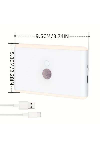 Choice 1pcs 1pc USB Rechargeable LED Motion Sensor Light - Wall-Mounted, RGB ...