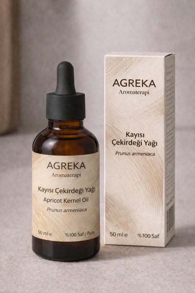 Kayısı Çekirdeği Yağı 50 ml- Soğuk Sıkım %100 Saf ve Doğal, Yüz ve Cilt Bakım Yağı, Serum