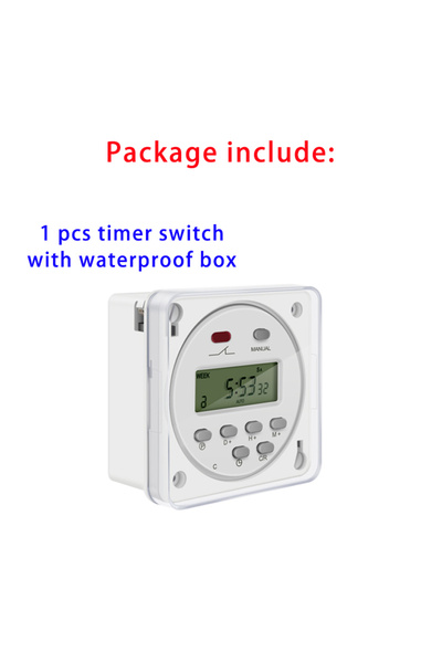 Choice6 12V With Waterproof Box CN101A LCD Time Switch 12V 24V 110V 220V Time...