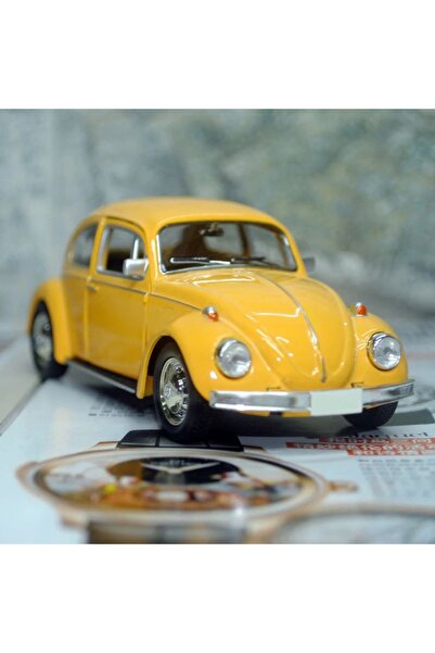 Choice YELLOW Beetle Diecast Pull Back Car Model Toy New Lovely Vintage for C...