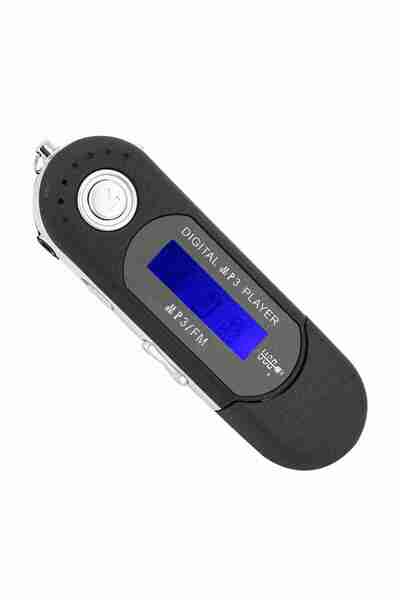 Choice black Portable Music MP3 USB Player with LCD Screen Voice (Black Blue ...