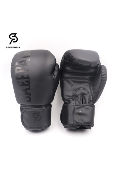 Choice 16oz black Boxing Gloves 8 10 12 14 16OZ Muay Thai Guantes De Boxeo Sa...