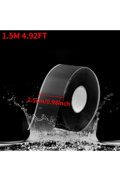 Choice 25mm 0.5mm 1.5M black Insulating Pipe Tape with Super Waterproof, Leak...
