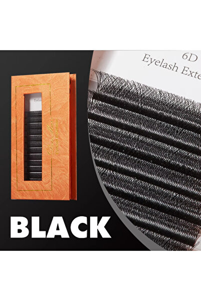 Choice73 12mm 0.07mm D Black DeceMars 6D-W Shaped Eyelash Extension (12line/T...