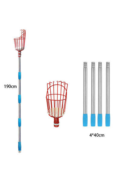 Choice 190CM SET 260cm Fruit Picker, Adjustable Depth Basket, Convenient Gard...