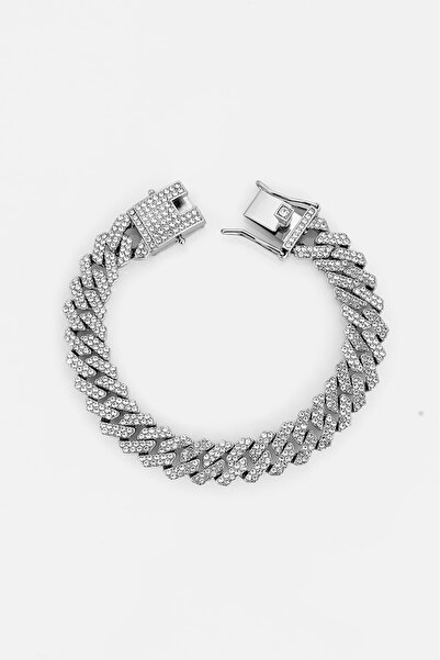 UKHWD SUPPLY 10mm Iced Out Prong Chain Erkek Bileklik KA1372GM