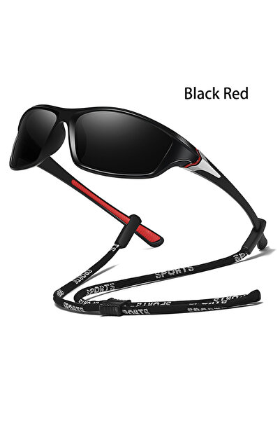 choice2 GL-BlackRed Fashion Vintage Sports With Chain Eyewear Cycling Men Wom...
