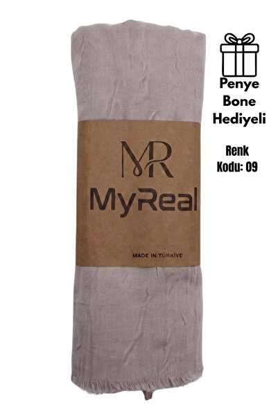 MyReal Bamboo Kraş Shawl - Non-Ironing Natural Texture (90X200 cm)