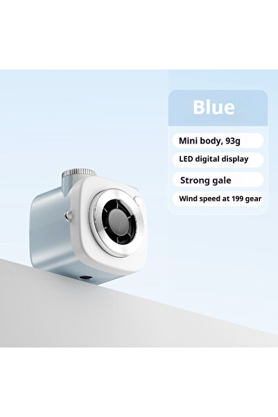 Choice blue Mini Fan Camera-shaped Portable Silent Bladeless Electric Fan 199...