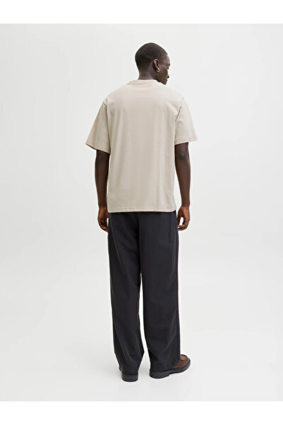 Jack & Jones JACK JONES Yazı Desenli Erkek Yuvarlak Yaka Tişört 12287990