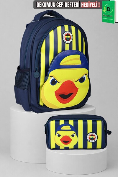 Fenerbahçe X Dekomus Licensed Yellow Collection 3D Printed Large Size School ...